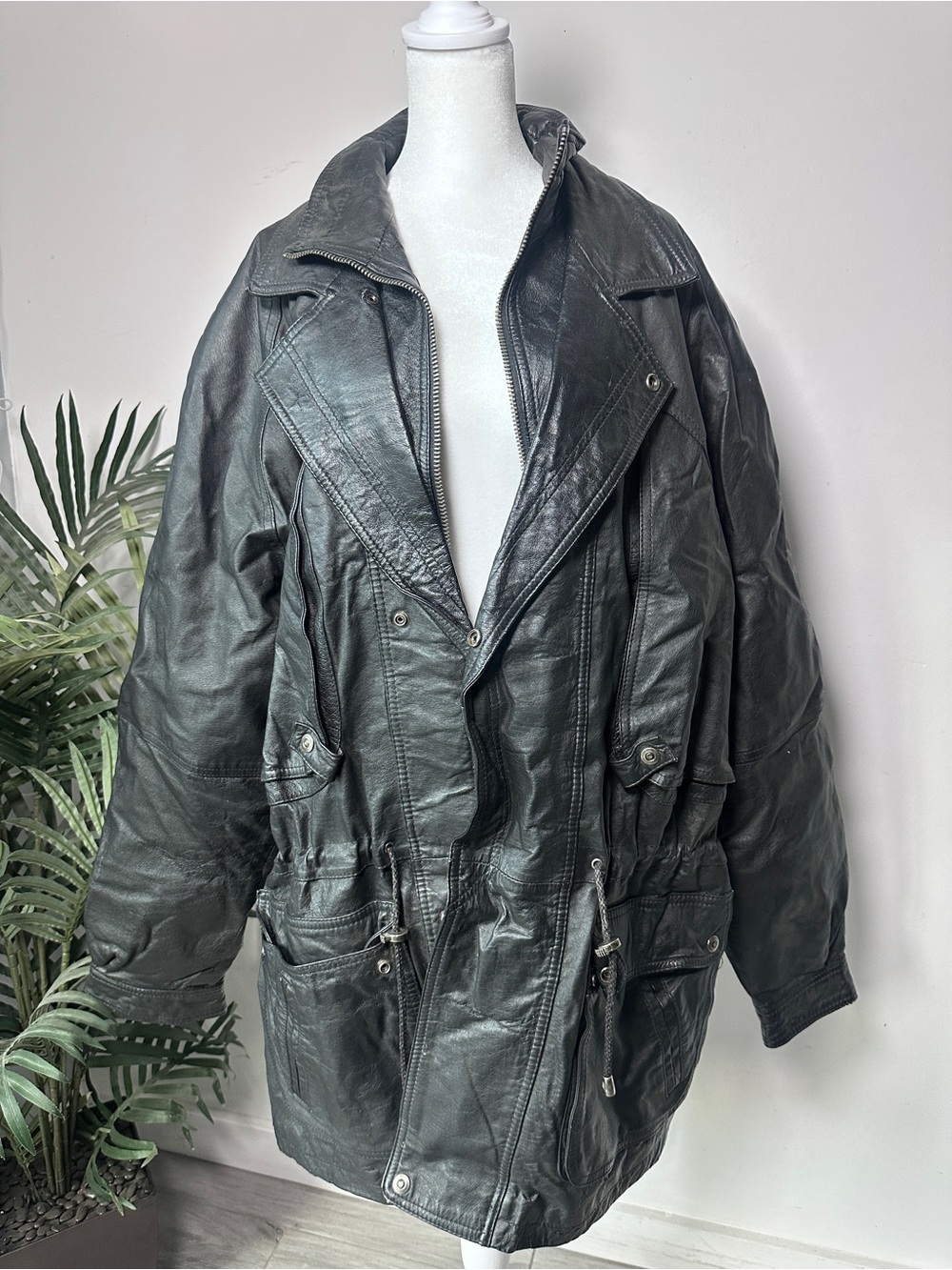 Men's Vintage 90’s Urban Cowboy 100% Leather Jacket XLT